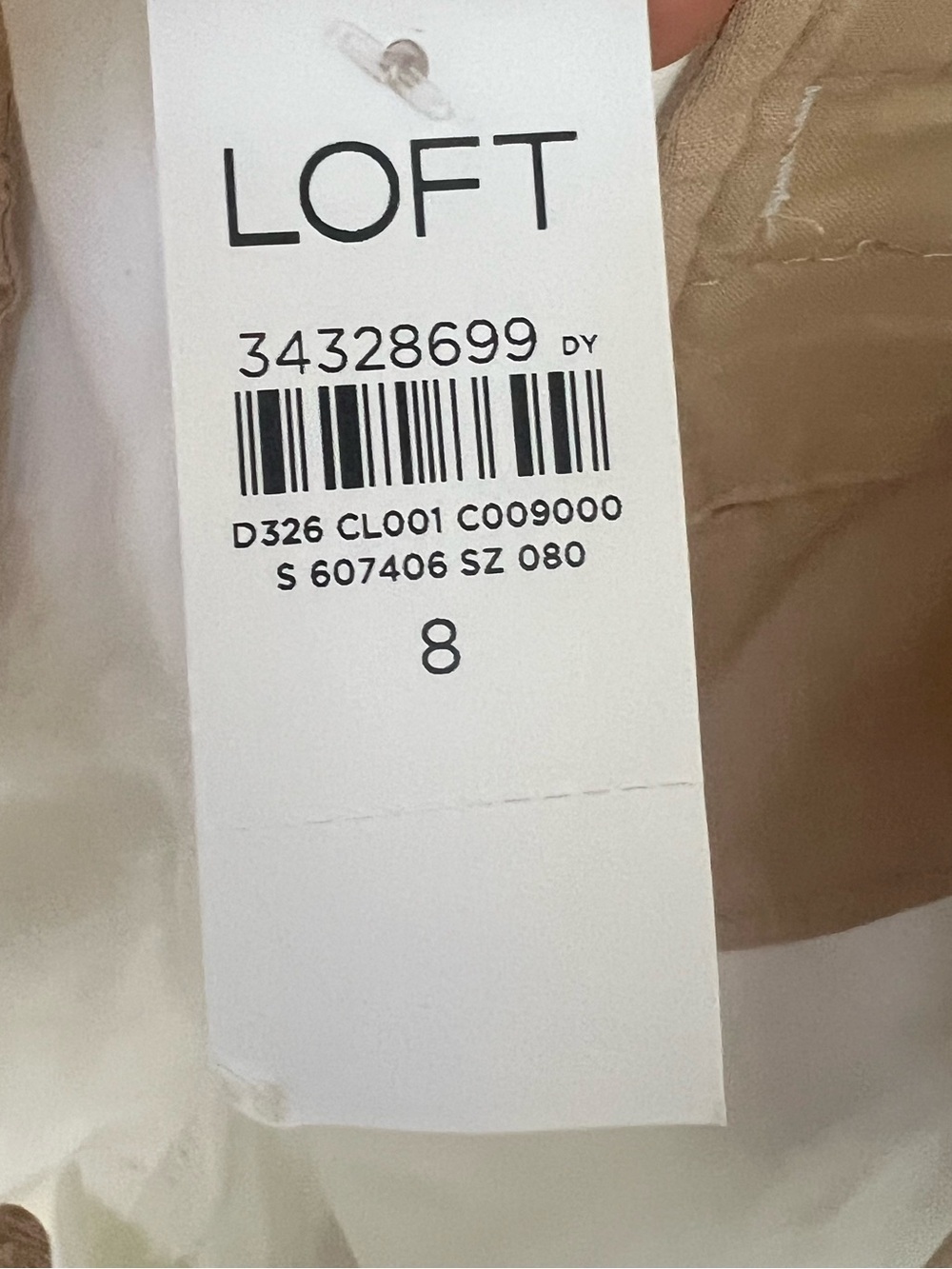 Loft Monroe Chino Shorts 6” Curvy White Size 8 - Picture 7 of 12